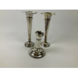 Silver Vases and Candlestick