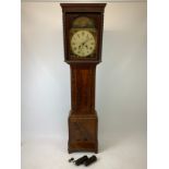 Mahogany Longcase Clock with Painted Face