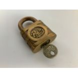 Brass Pratts Padlock