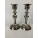 Pair of Silver Candlesticks - 20cm