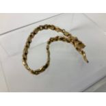 9ct Gold Bracelet - Link Broken - 4.2gms