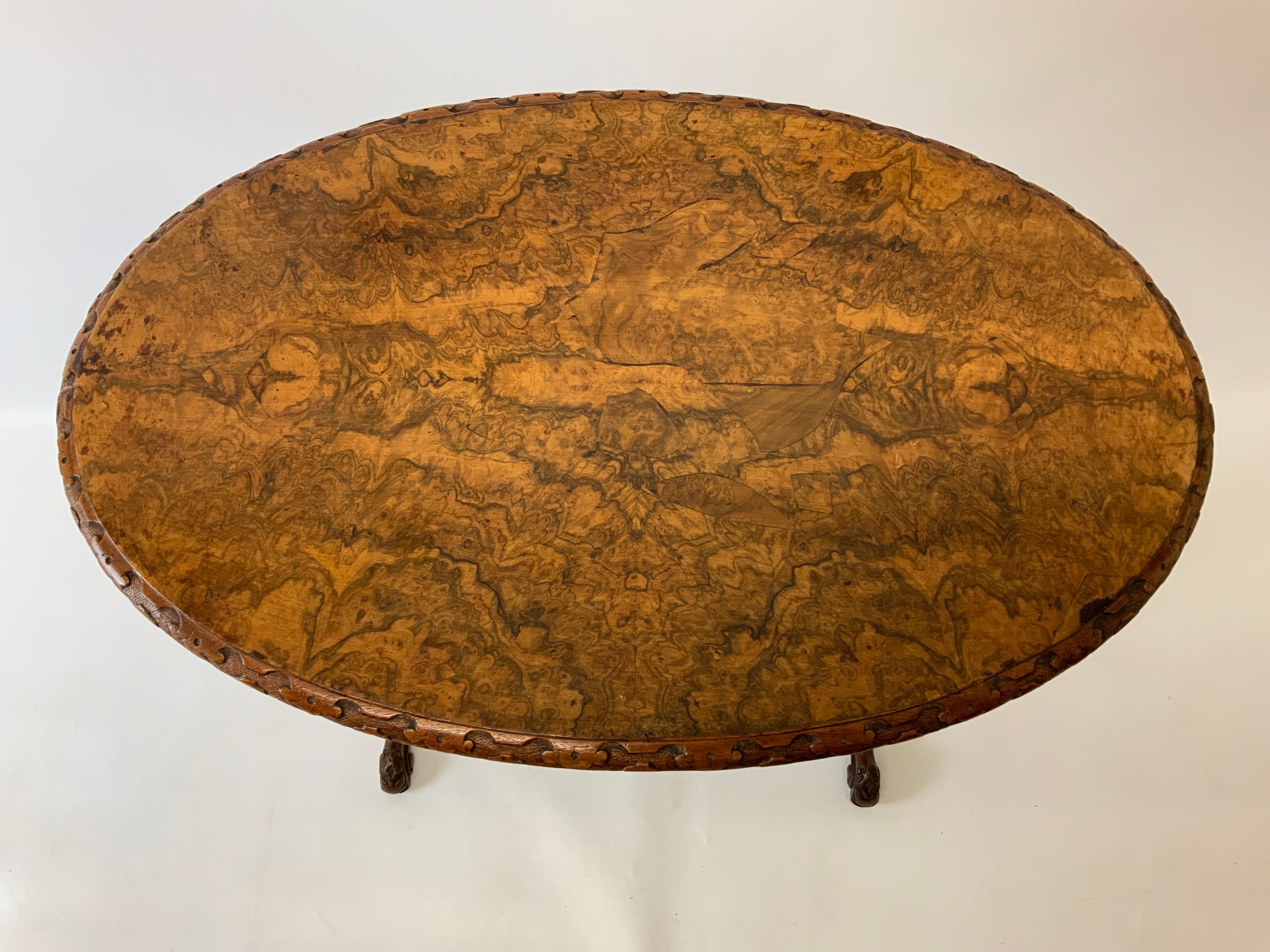 Victorian Walnut Side Table - Image 2 of 3