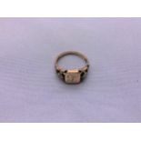 9ct Gold Signet Ring - Size M