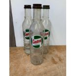 3x Castrol Oil Bottles - 34cm H