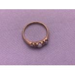 18ct Gold Opal Ring - Size M - 2.1gms