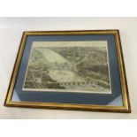 Original Hand Tinted Panoramic Print of London by Thomas Sulman 1859 - Entitled The West End Railway
