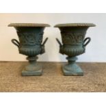 Pair of Cast Iron Planters - 47cm High