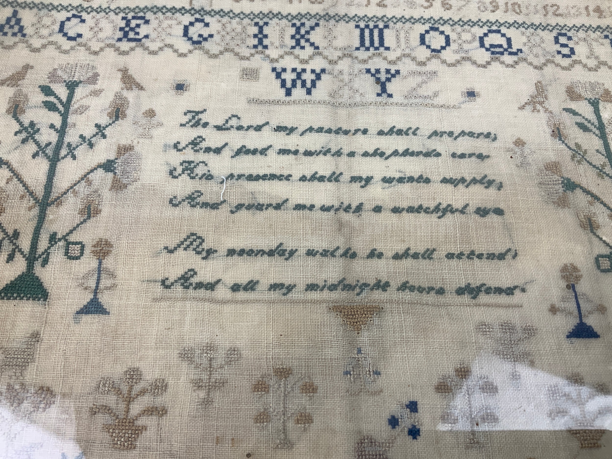 Framed Embroidery Sampler - Dated 1843 - Image 3 of 3