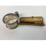 Silver Napkin Ring etc