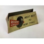 Painted Tin Point of Sale Regent Remoulds Tyres - 40cm