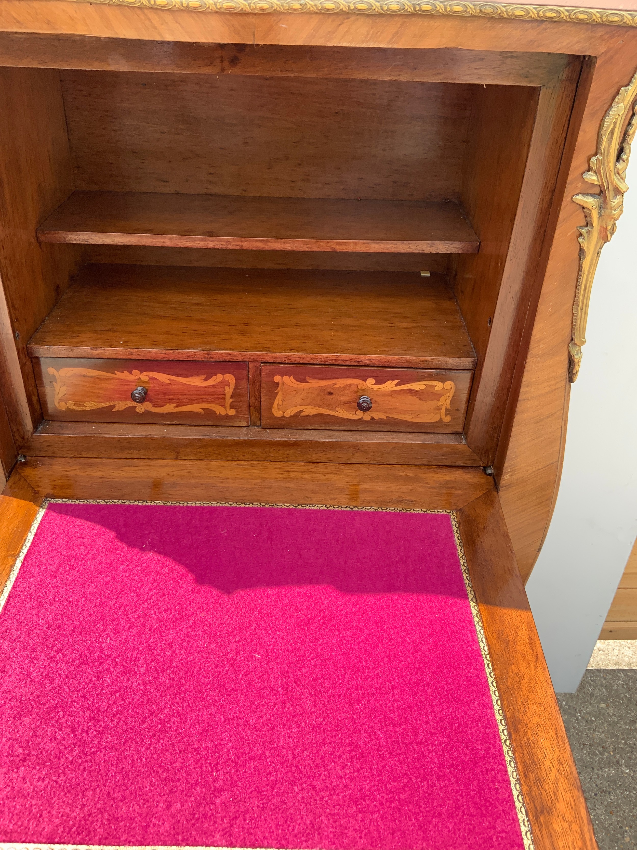 Continental Marquetry and Ormolu Bureau - Image 3 of 5