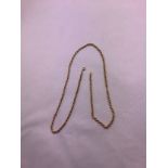 9ct Gold Necklace - 51cm - 5gms