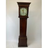 Oak Longcase Clock - Painted Face - Crediton - Face Subject to Restoration