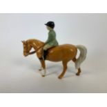 Beswick Boy on Pony - Model No. 1500 - Designer Arthur Gredington 1957-1976