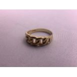 9ct Gold Ring - Size O - 2.4gms