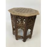 Small Carved Table - 34cm H