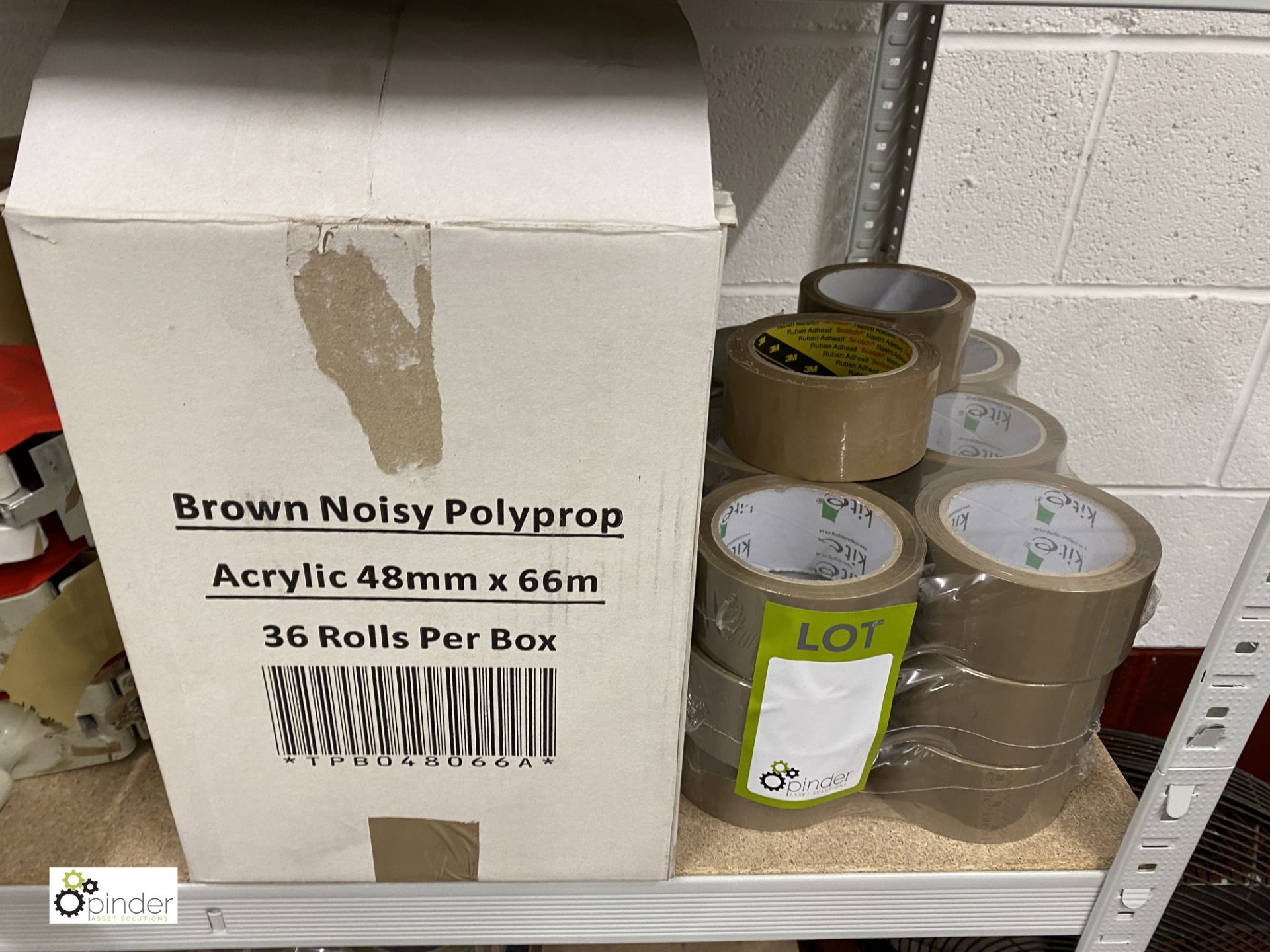 Large quantity brown adhesive Parcel Tape, Dispensing Guns, etc - Image 2 of 5