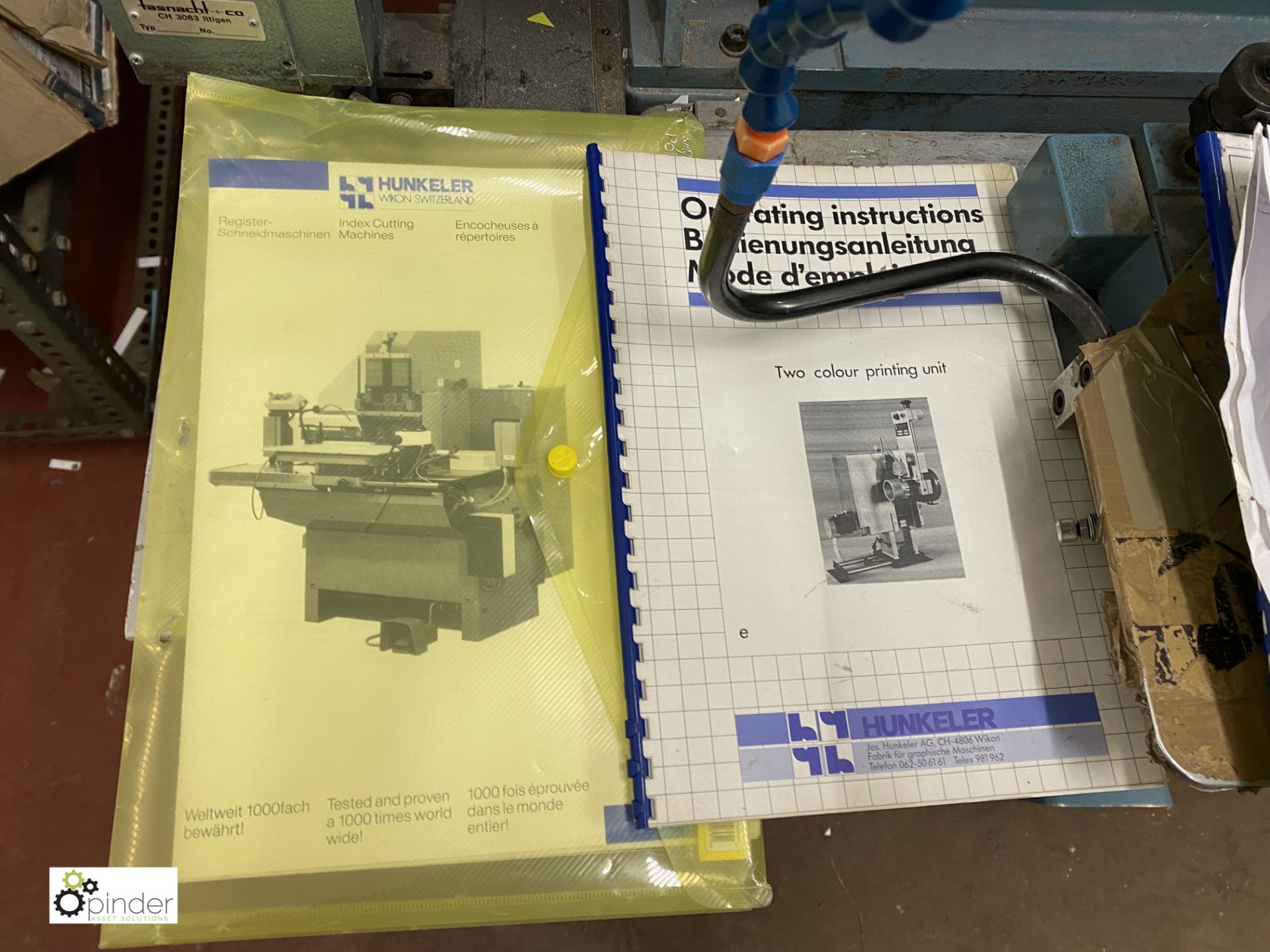 Hunkeler Re-Mat Step Index Cutting Machine, serial number 52216/1, 240volts, with 2 colour print - Image 13 of 38