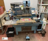 Hunkeler Re-Mat Step Index Cutting Machine, serial number 52216/1, 240volts, with 2 colour print