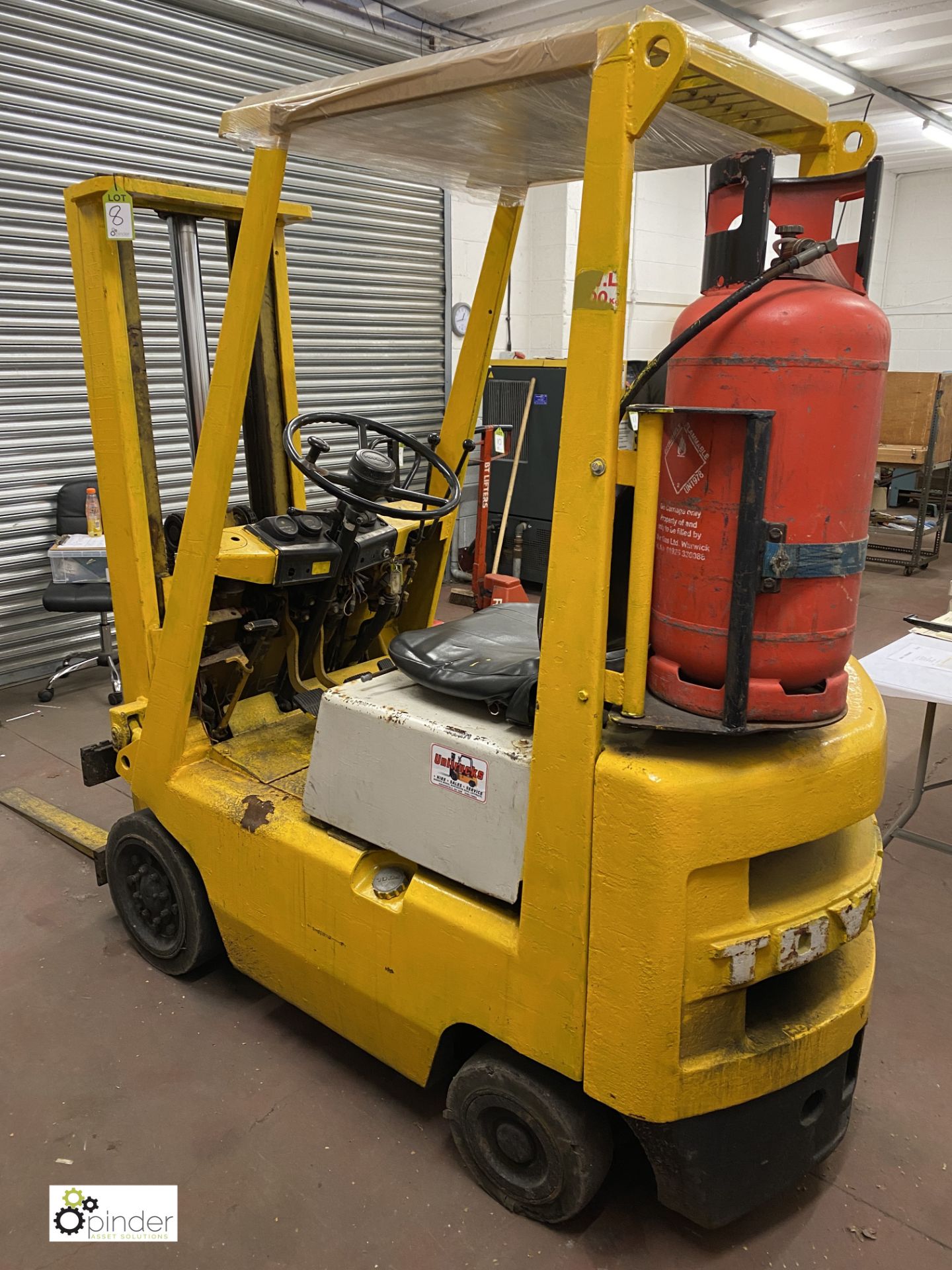 Toyota LPG Forklift Truck, 3000lbs capacity, 3472hours, duplex mast, lift height 3000mm, closed - Image 4 of 9