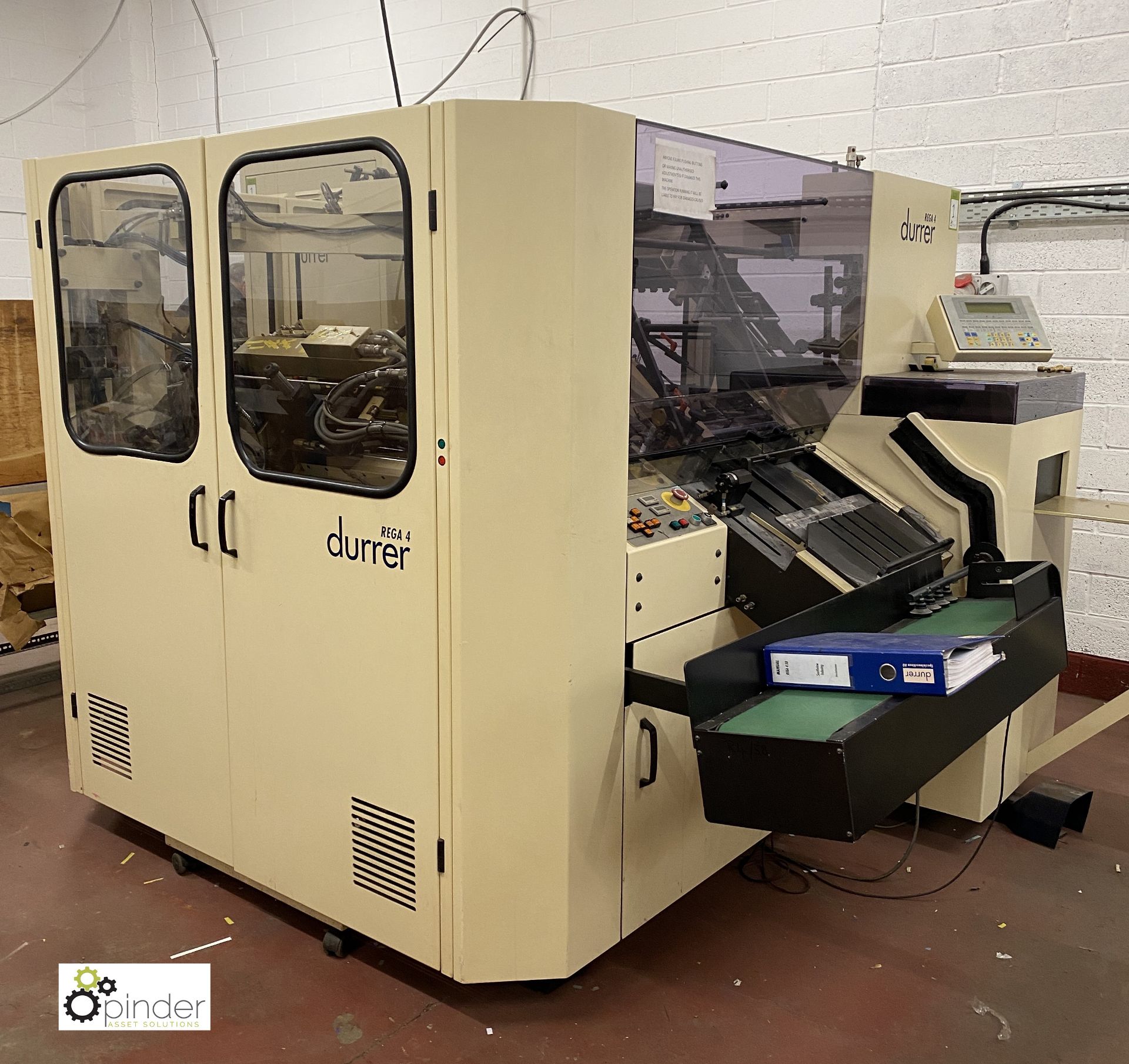 Durrer Rega 4 Index Cutting Machine, serial number 58, year 2000, with quantity spares - Image 2 of 44