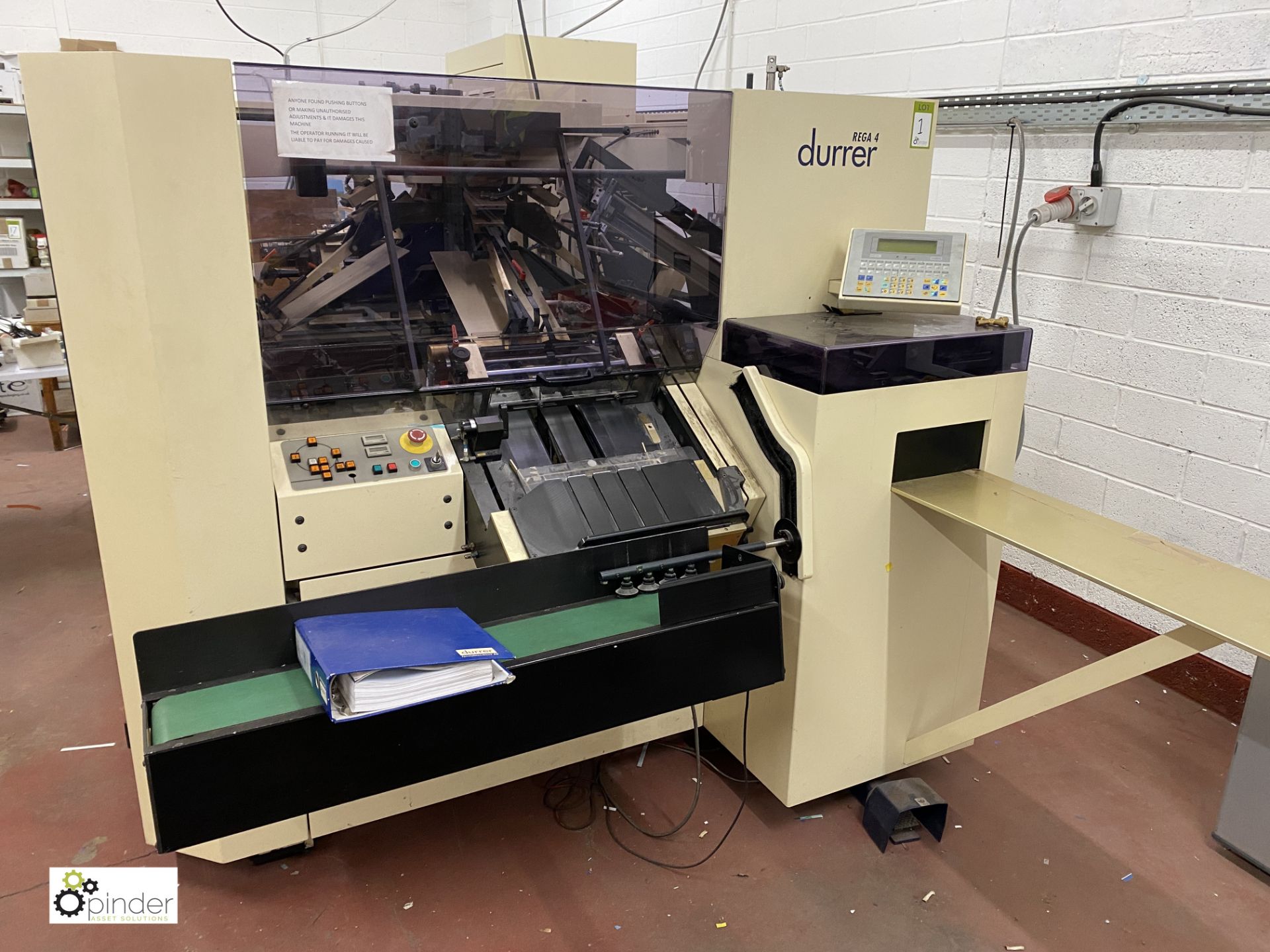 Durrer Rega 4 Index Cutting Machine, serial number 58, year 2000, with quantity spares - Image 3 of 44