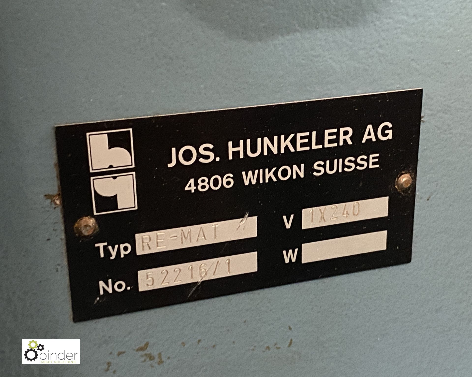 Hunkeler Re-Mat Step Index Cutting Machine, serial number 52216/1, 240volts, with 2 colour print - Image 4 of 38