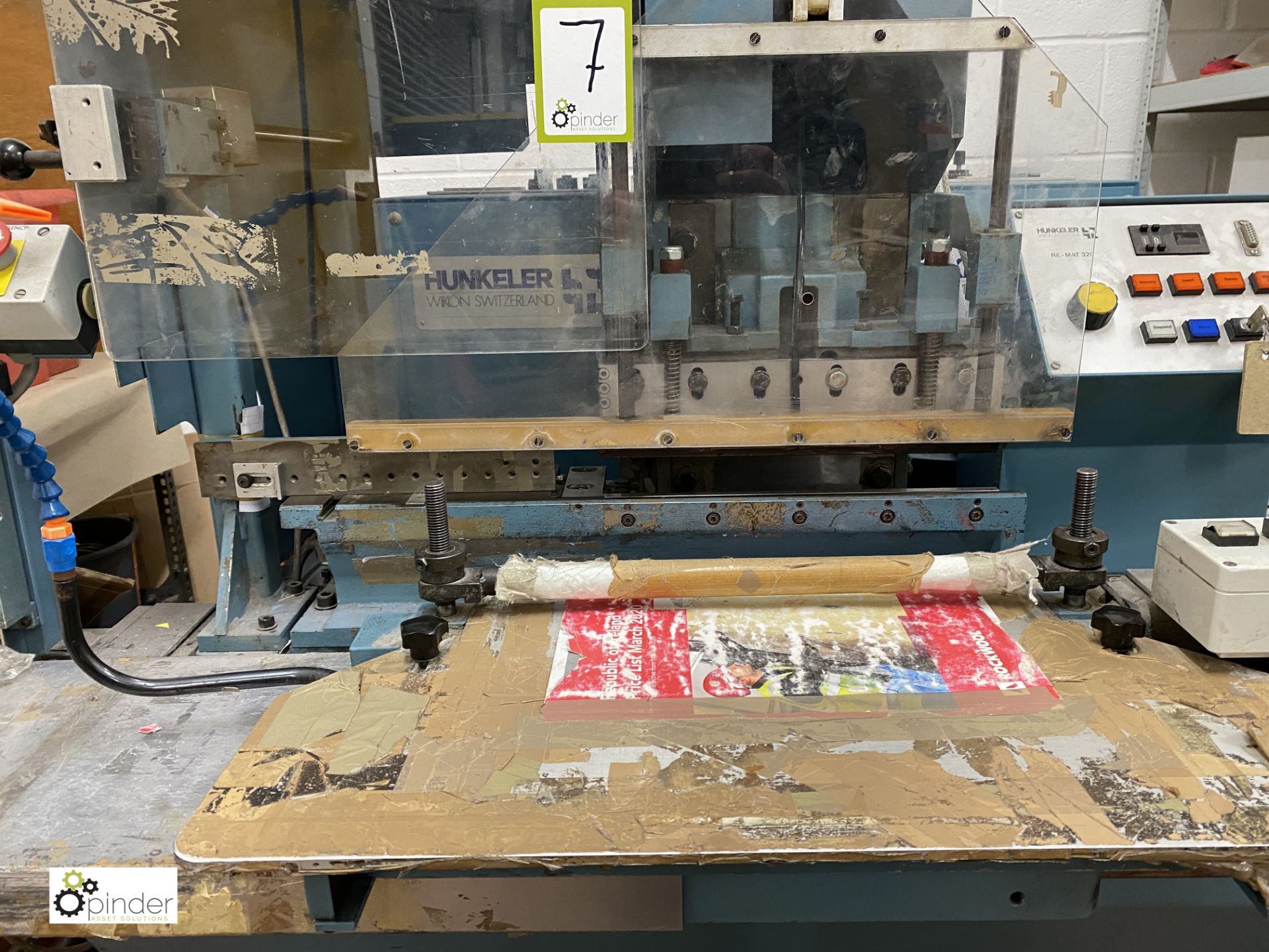 Hunkeler Re-Mat Step Index Cutting Machine, serial number 52216/1, 240volts, with 2 colour print - Image 10 of 38