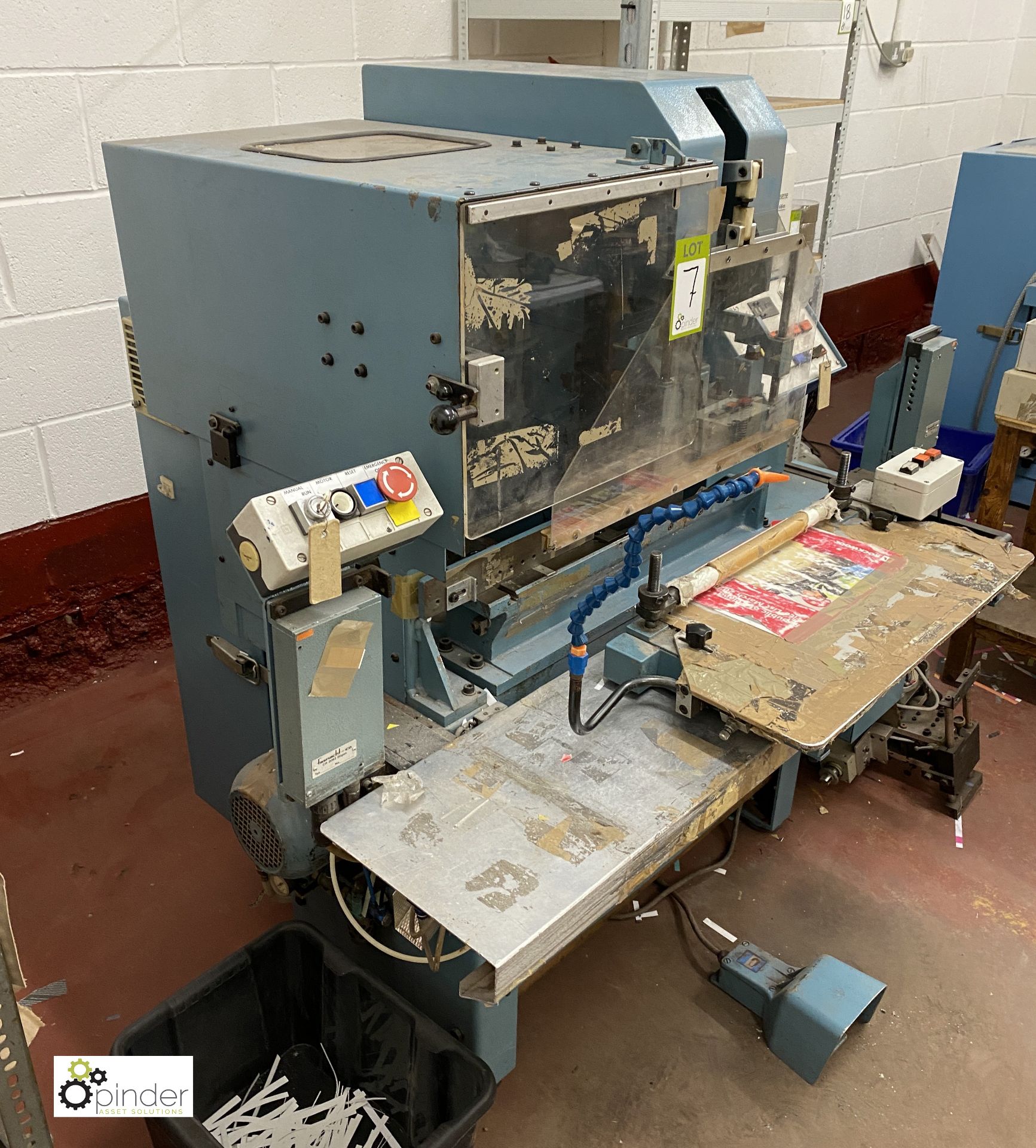 Hunkeler Re-Mat Step Index Cutting Machine, serial number 52216/1, 240volts, with 2 colour print - Image 11 of 38