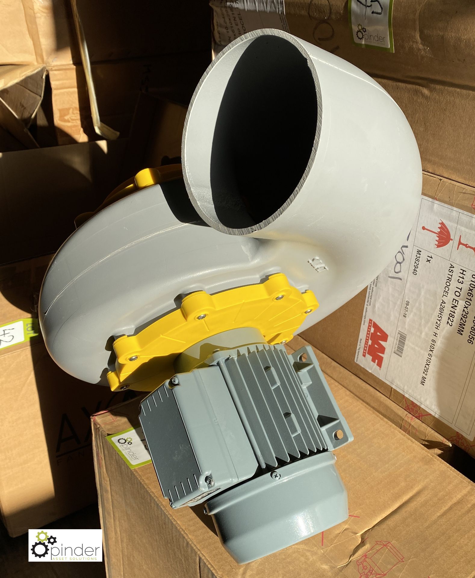 Single inlet Centrifugal Fan, with 0.25kw motor, boxed and unused (container 1) (please note there - Image 3 of 3