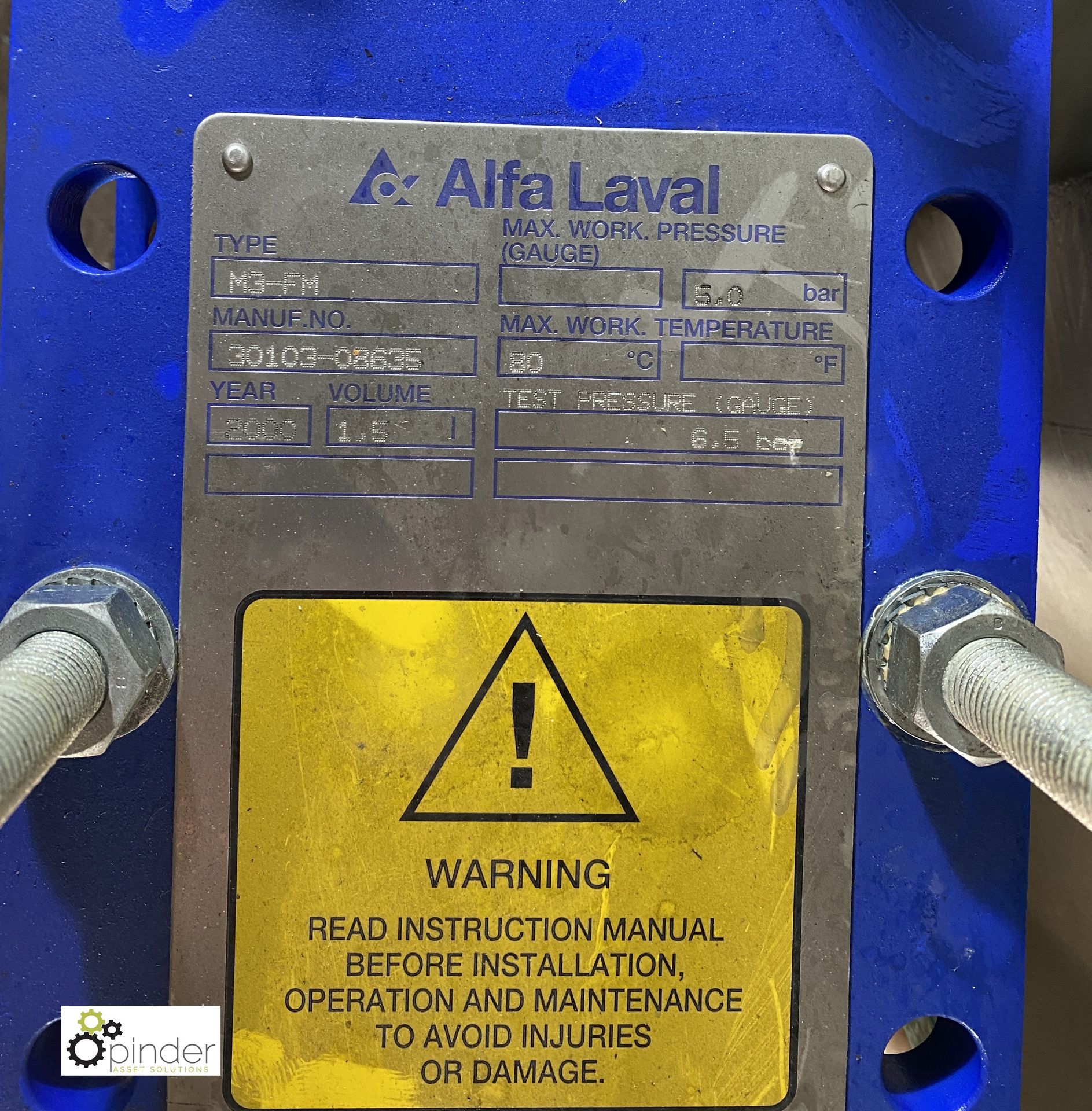 3 various Alfa Laval Heat Exchangers (container 2) (please note there is a lift out fee of £5 plus - Image 9 of 9