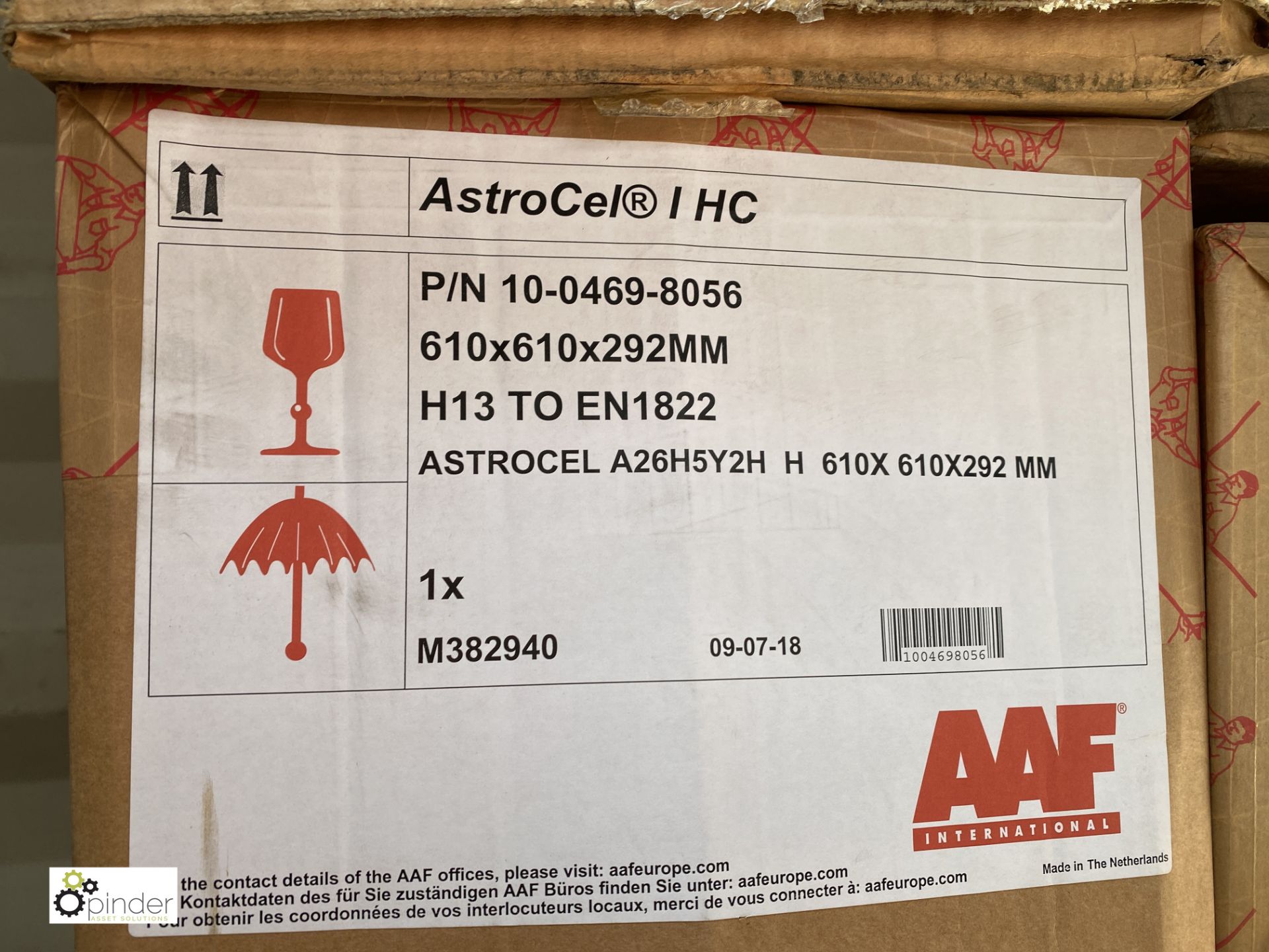 11 Astrocel Filter Units, 610mm x 610mm x 292mm, boxed and unused (container 1) (please note there - Image 2 of 3