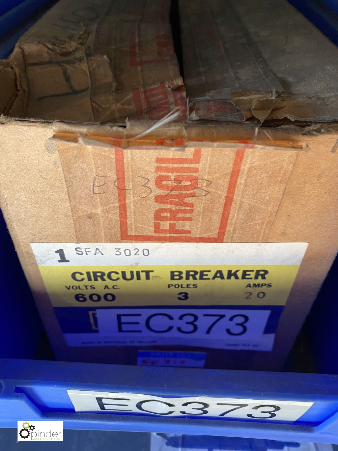 4 various Square D Circuit Breakers (container 1) (please note there is a lift out fee of £5 plus - Image 4 of 5