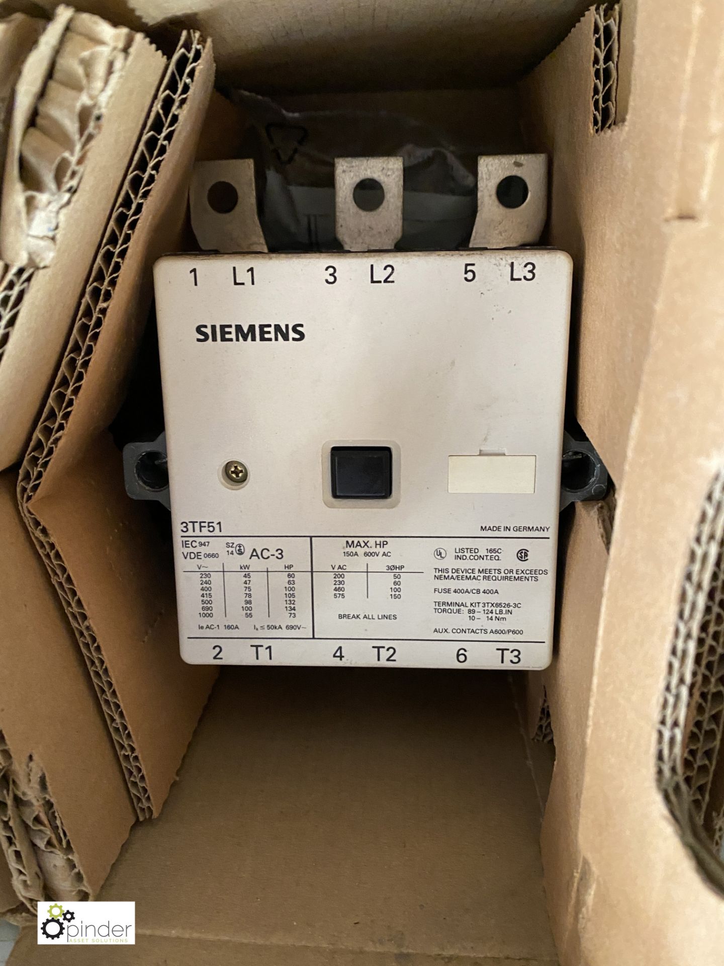 4 Siemens 3TF48 Contactors and 2 Siemens 3TF51 Contactors (container 1) (please note there is a lift - Image 3 of 7