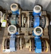 4 various Endress & Hauser Flow Meters, with valves (container 2) (please note there is a lift out