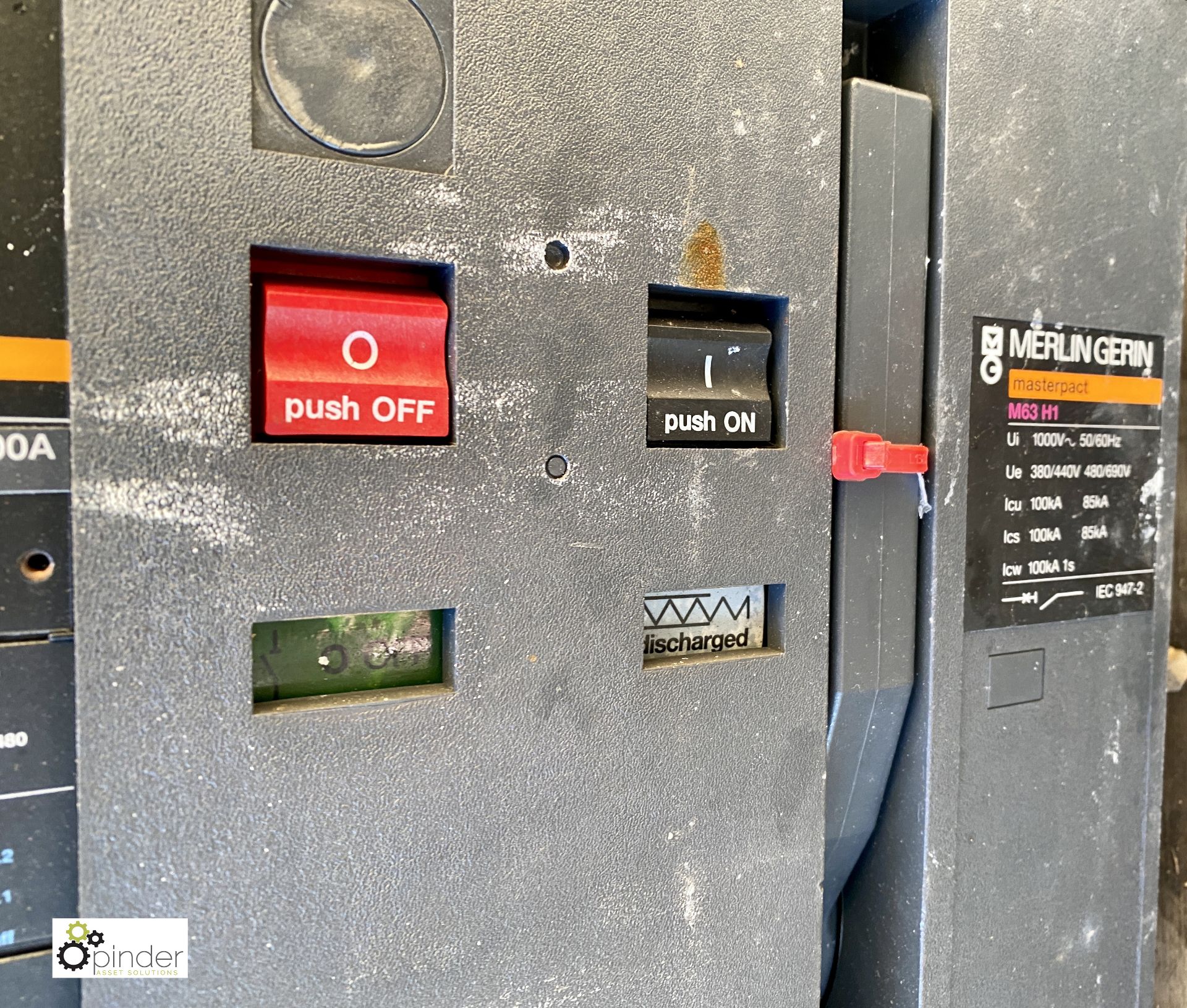 Merlin Gerin M63 H1 Circuit Breaker, 1000v, 100kva (container 2) (please note there is a lift out - Image 3 of 3