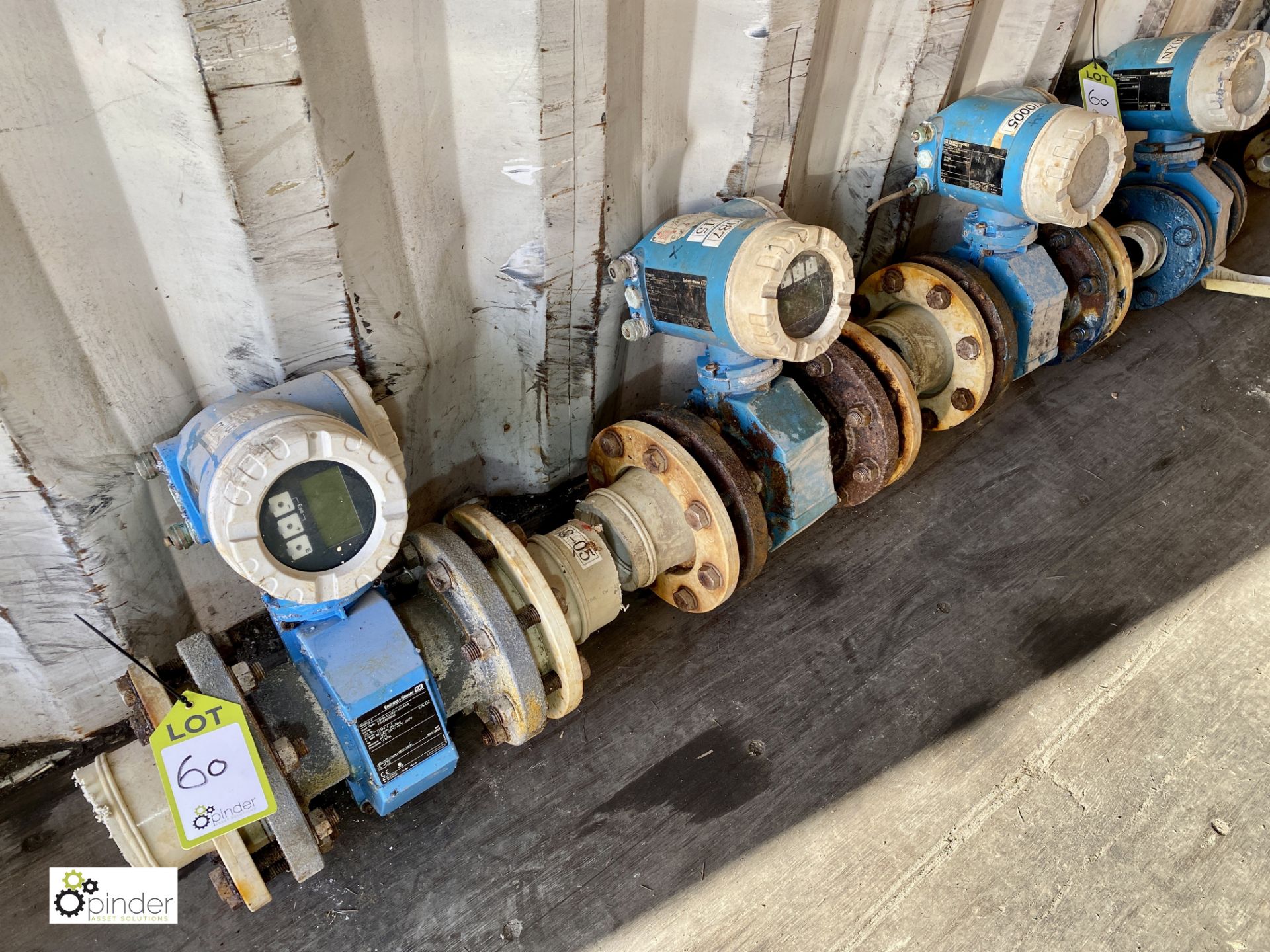 4 Endress & Hauser Flow Meters, with valves (container 3) (please note there is a lift out fee of £5