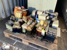 Large quantity various Transformers, to pallet (container 5) (please note there is a lift out fee of