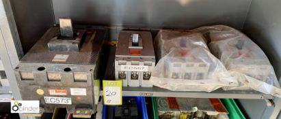 3 Merlin Gerin Compact H250 Circuit Breakers and Merlin Gerin C1250 Circuit Breaker (container 1) (