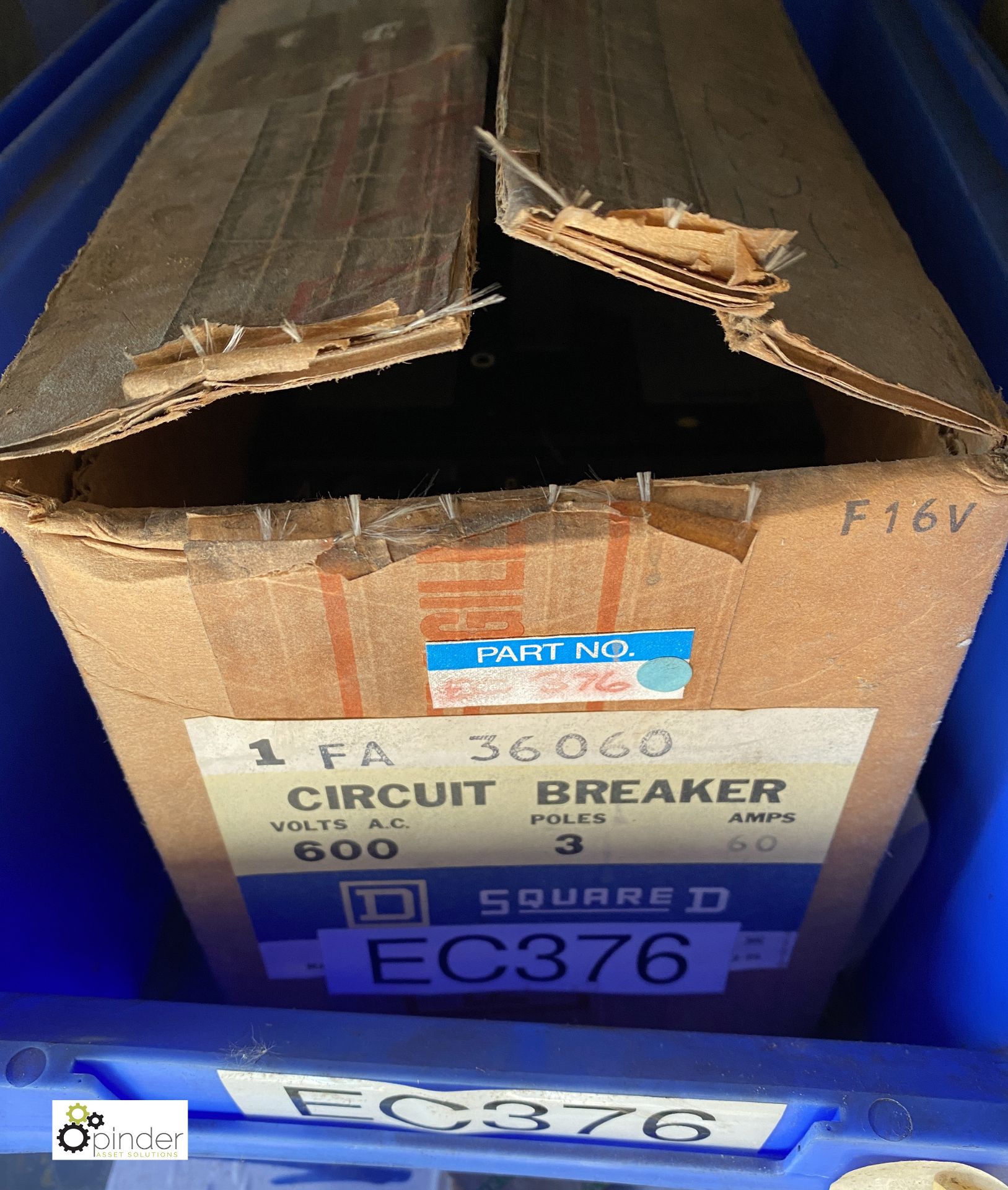 4 various Square D Circuit Breakers (container 1) (please note there is a lift out fee of £5 plus - Image 3 of 5