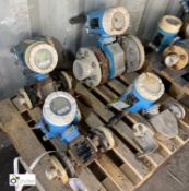 4 various Endress & Hauser Flow Meters, with valves (container 2) (please note there is a lift out