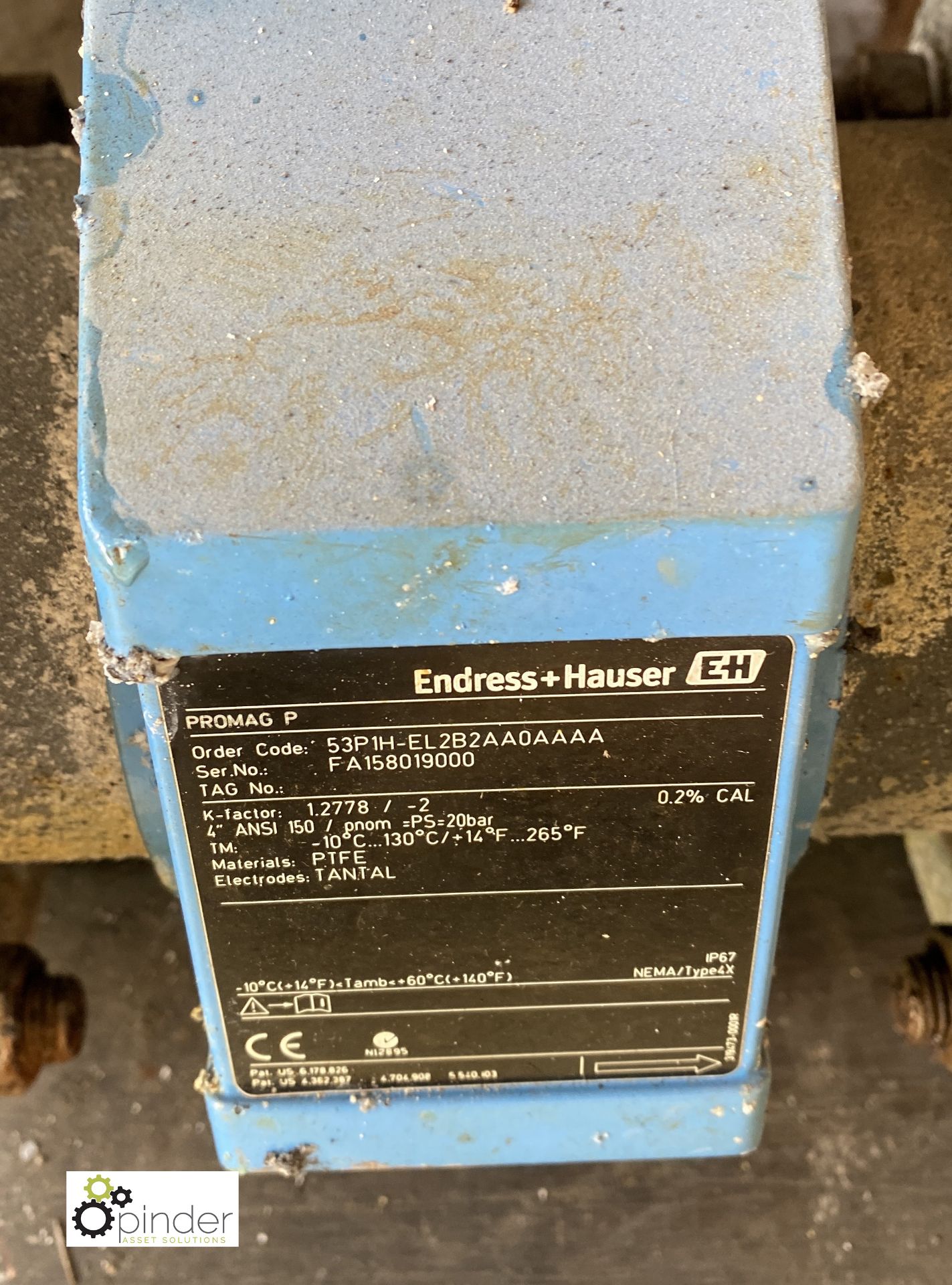 4 Endress & Hauser Flow Meters, with valves (container 3) (please note there is a lift out fee of £5 - Image 4 of 10