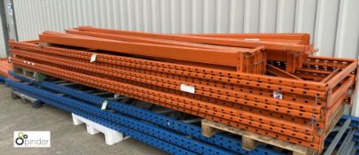 5 bays Redirack heavy duty boltless Pallet Racking, SD25T comprising 6 uprights 4960mm x 1095mm,