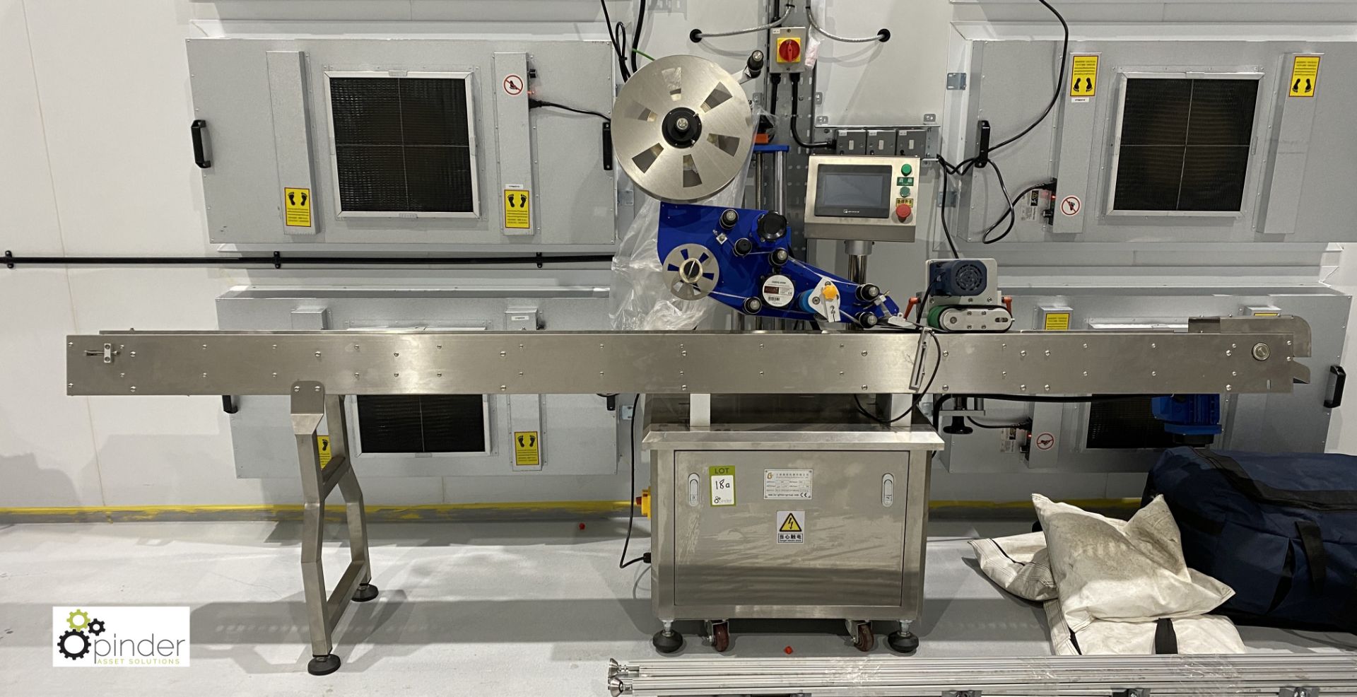 Brightwin Packaging Machinery Co Ltd BWL stainless steel Labeller for use applying labels to