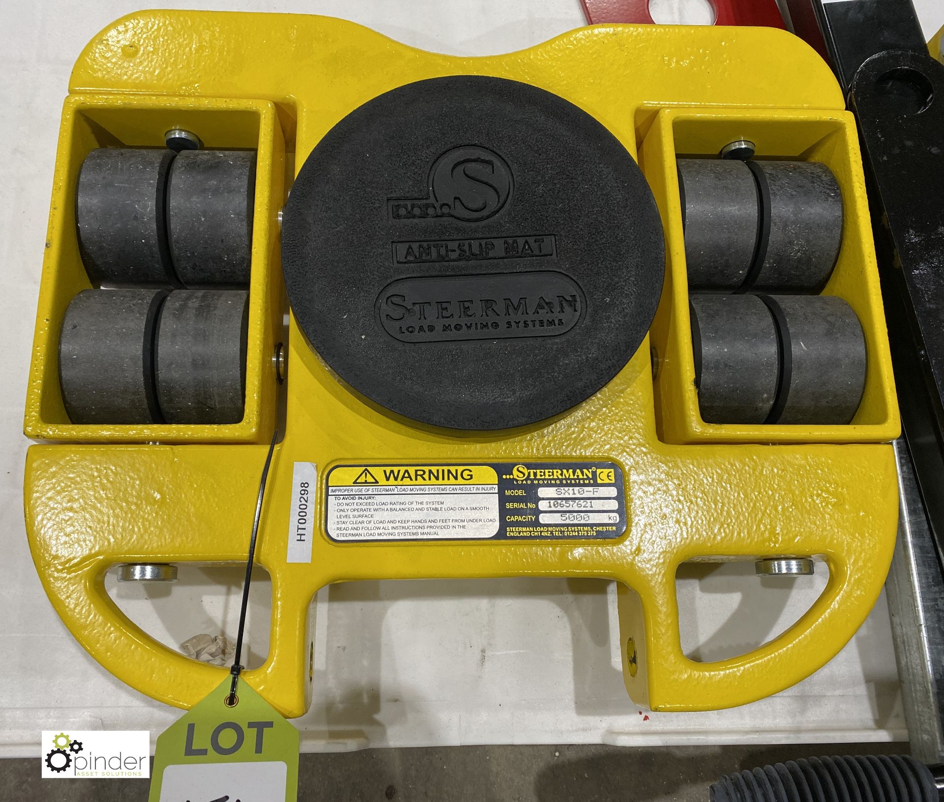 Set of Steerman Machine Skates, comprising SX10-F machine skate, 5000kg, with moving handle and 2 - Image 2 of 6