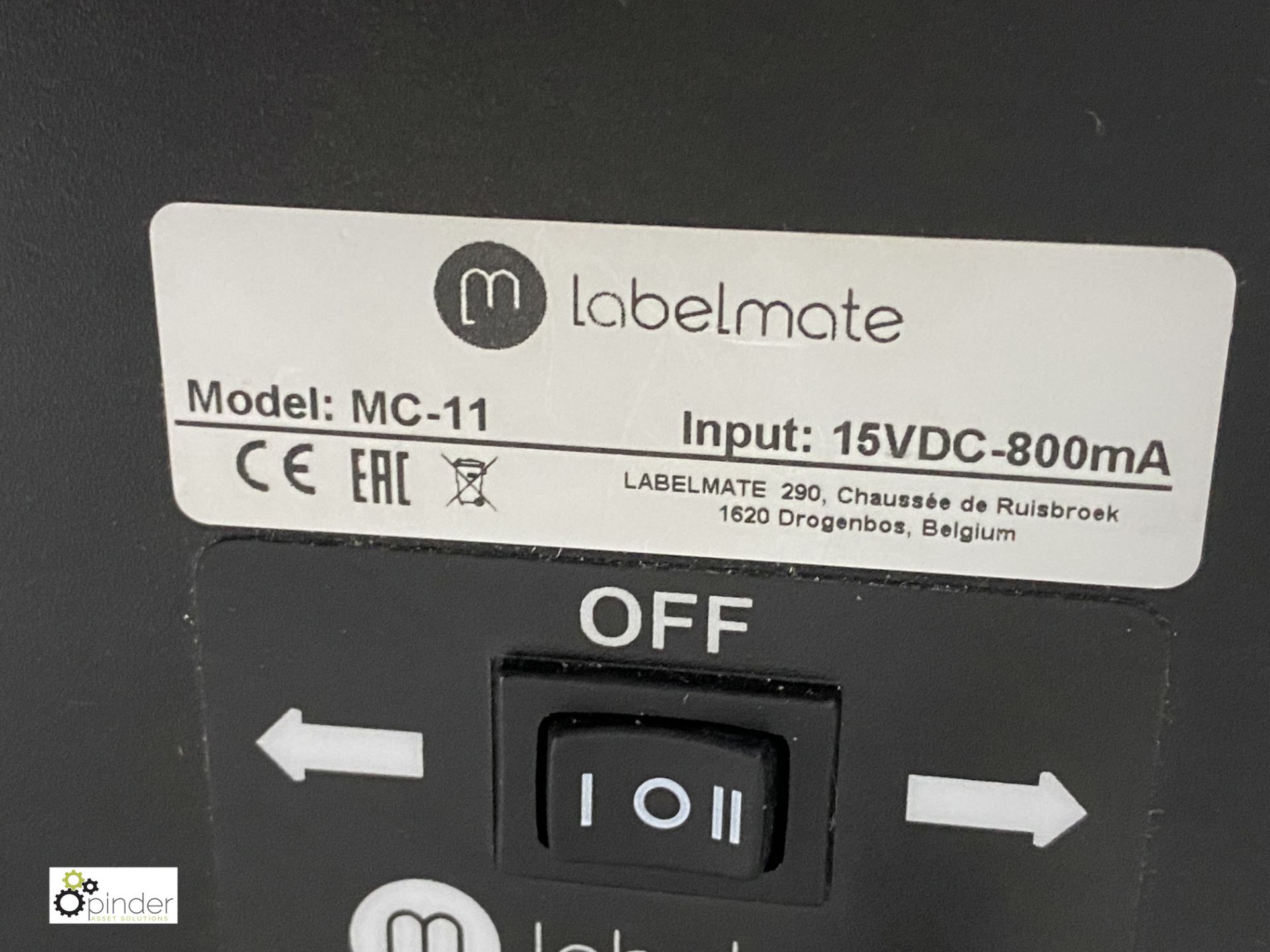 Labelmate MCII Label Rewind Unit, 240volts - Image 3 of 3