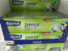 33 Rolls Bacofoil Zipper All Purpose Bags, medium, 12 per roll