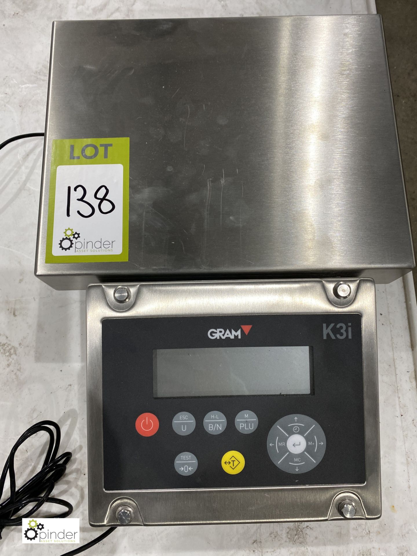 Gram Platform Scale, 300mm x 240mm, with Gram K3I digital readout