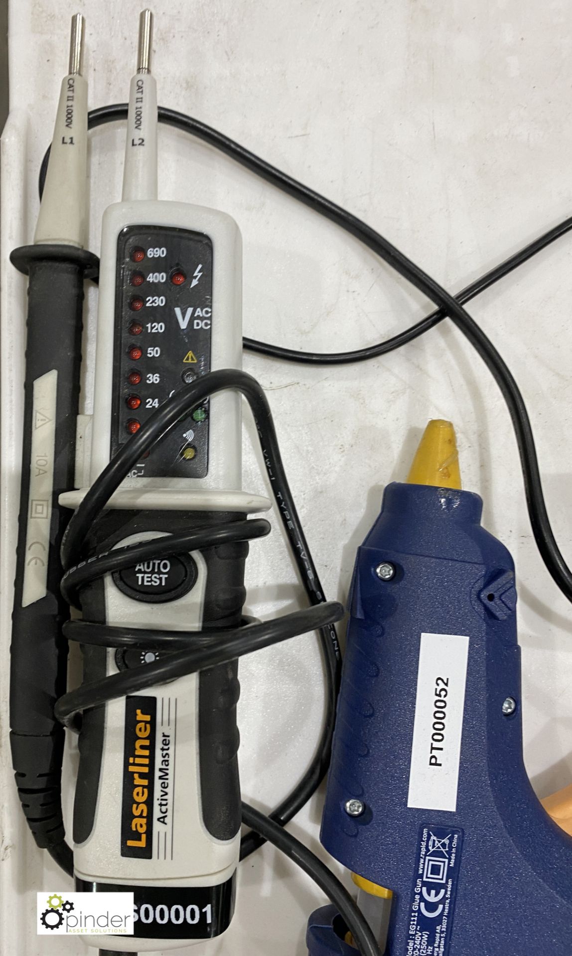 2 Glue Guns, Laser Liner, Voltmeter and Infrared Thermometer - Image 3 of 3