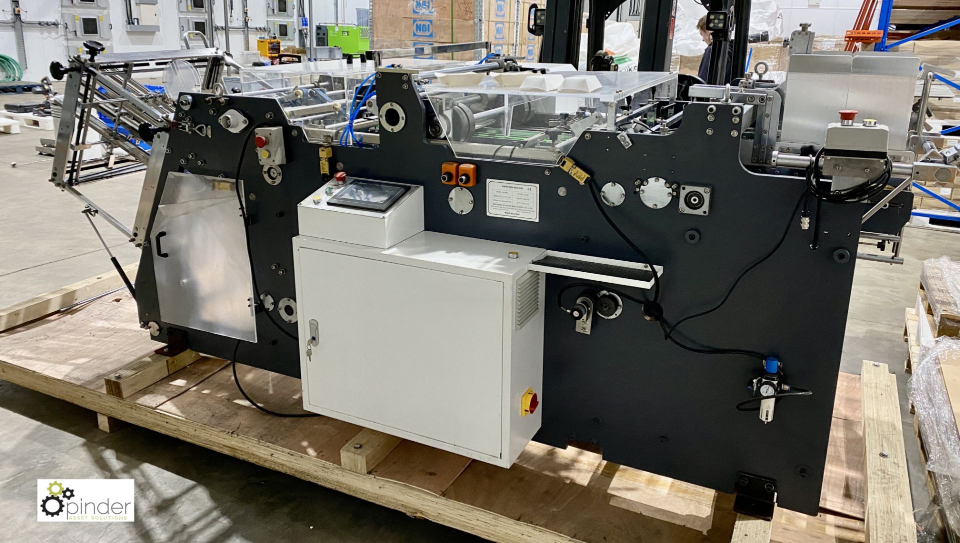 Zhejiang Guohao QH-9905 Paper Box/Tray Forming Machine, year 2019, serial number QC19SC0910 - Image 13 of 17